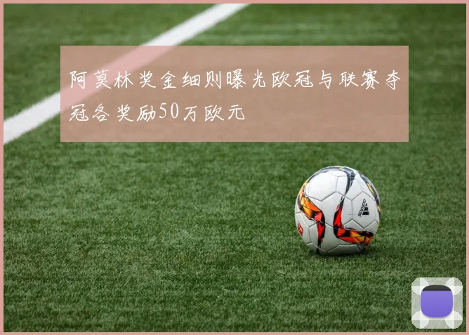 阿莫林奖金细则曝光欧冠与联赛夺冠各奖励50万欧元